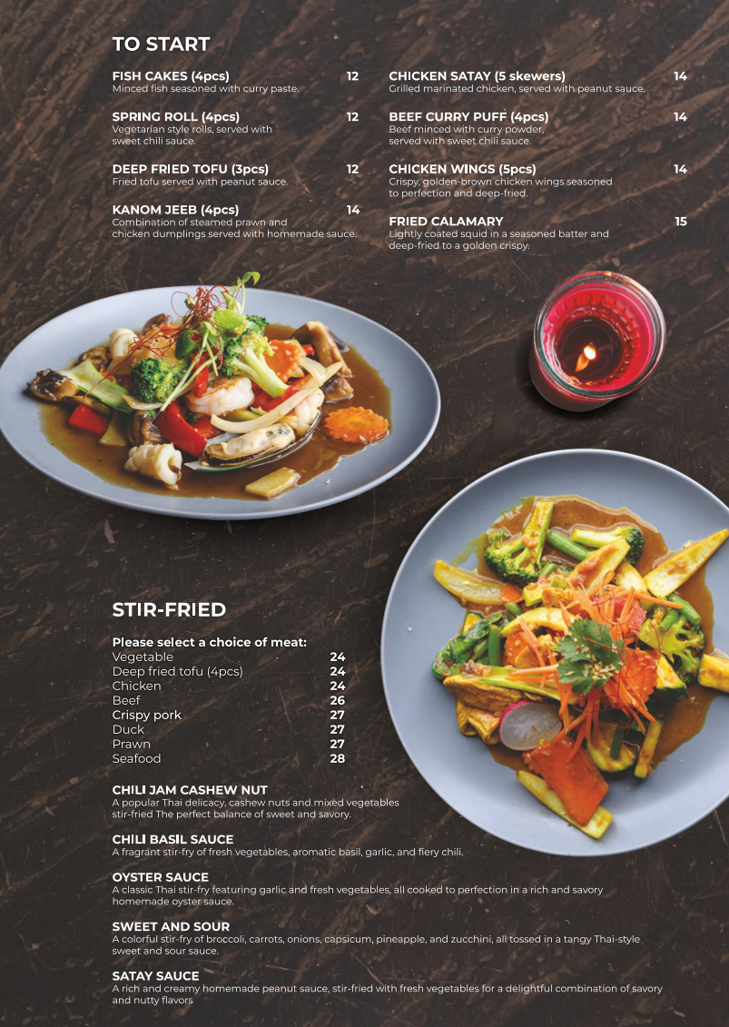 Menu, 86 BANGKOK (KAWANA SHOPPINGWORLD)
