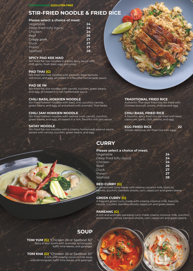 Menu, 86 BANGKOK (KAWANA SHOPPINGWORLD)