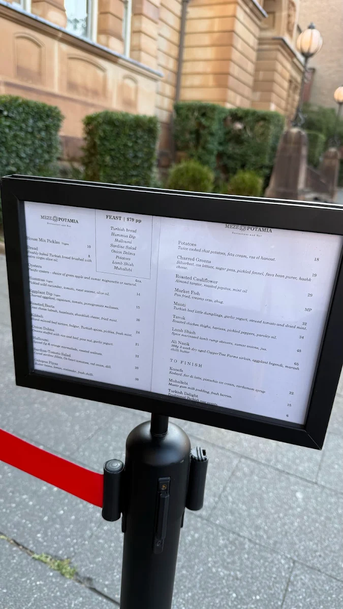Menu, Mezepotamia