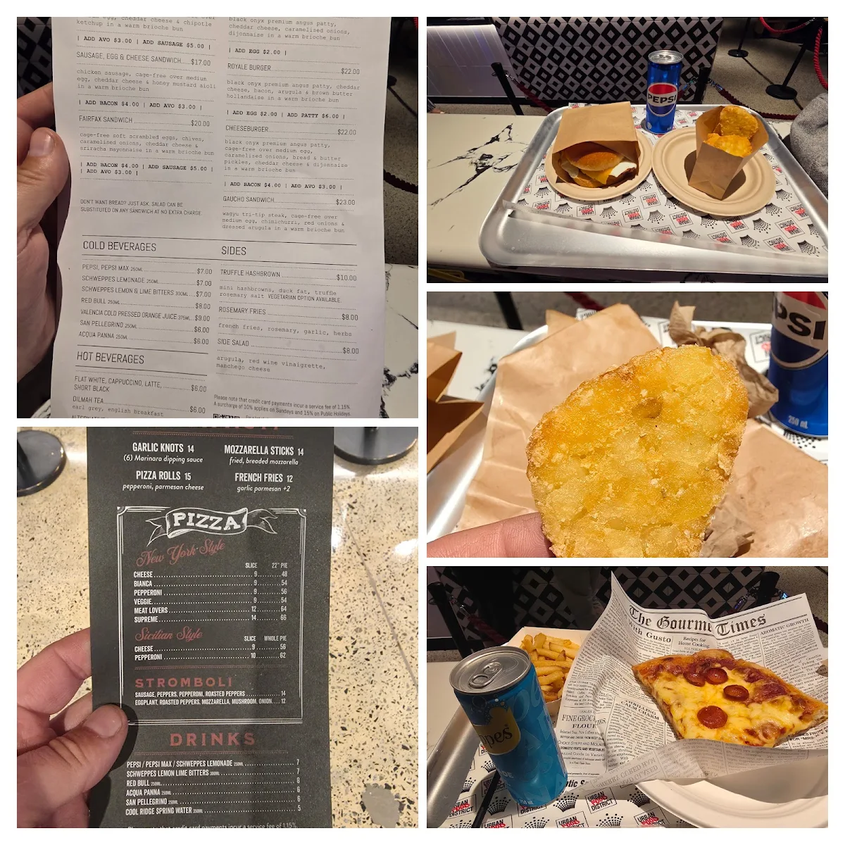 Menu, Burgers by ES