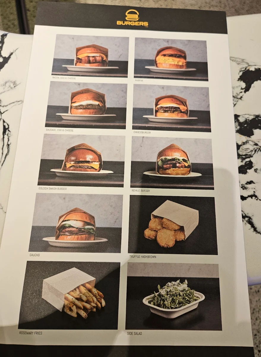 Menu, Burgers by ES