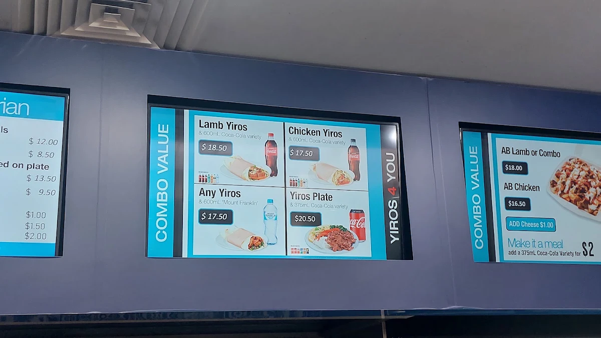 Menu, YIROS 4 YOU