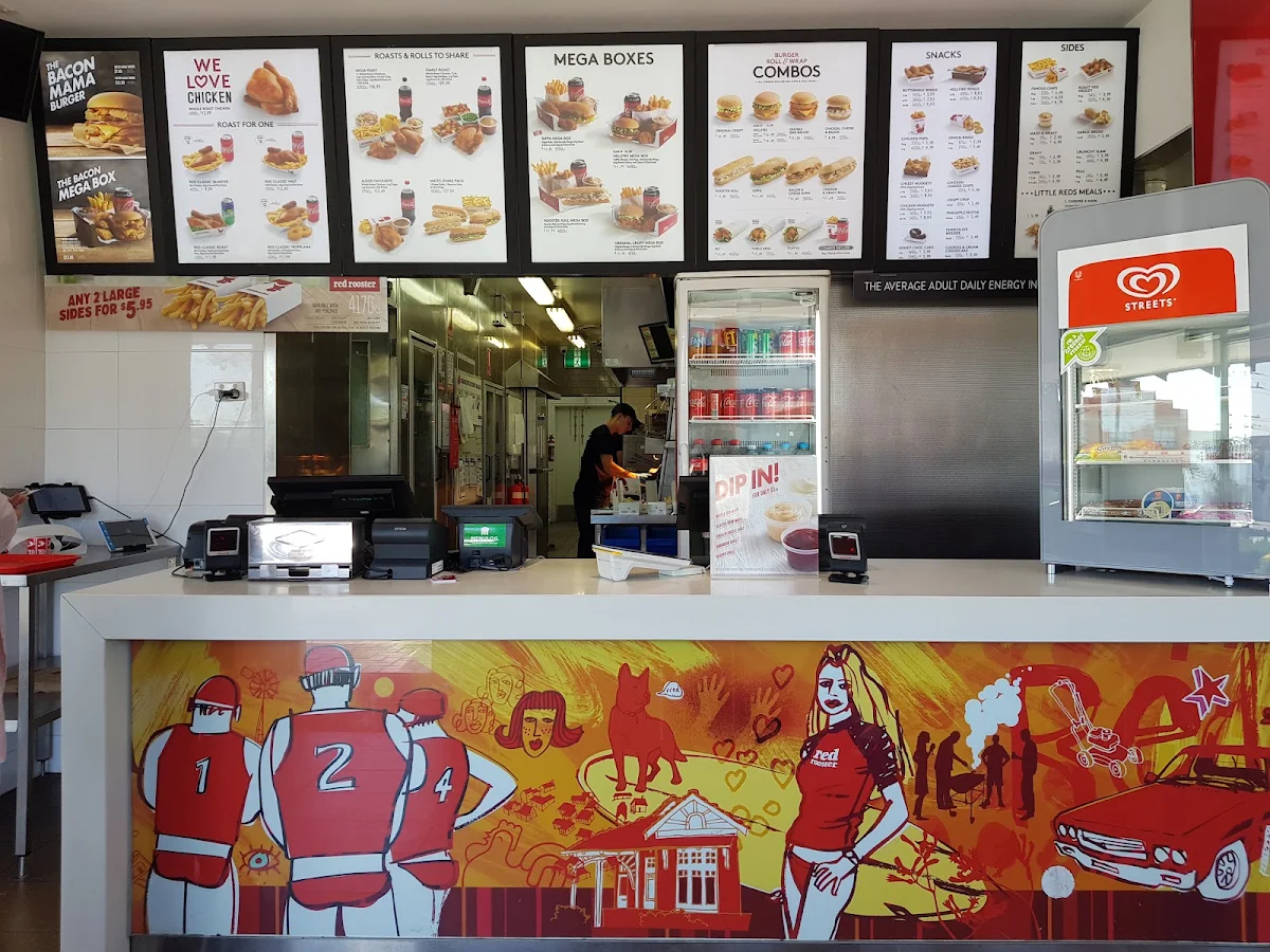 Menu, Red Rooster Ormond