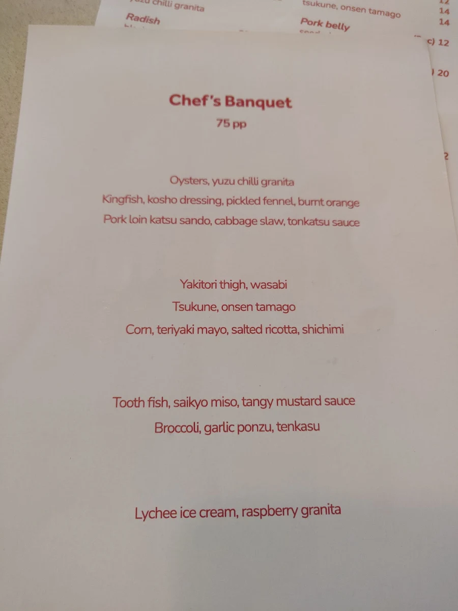 Menu, SOKA
