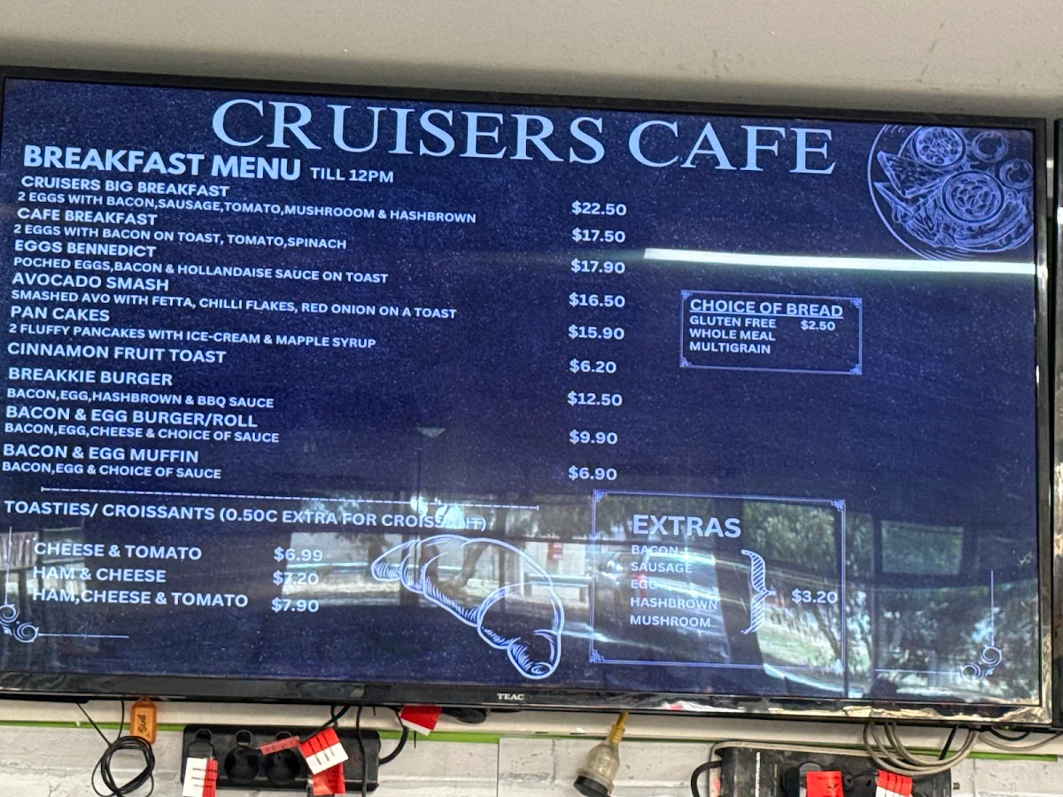Menu, Cruisers Hub