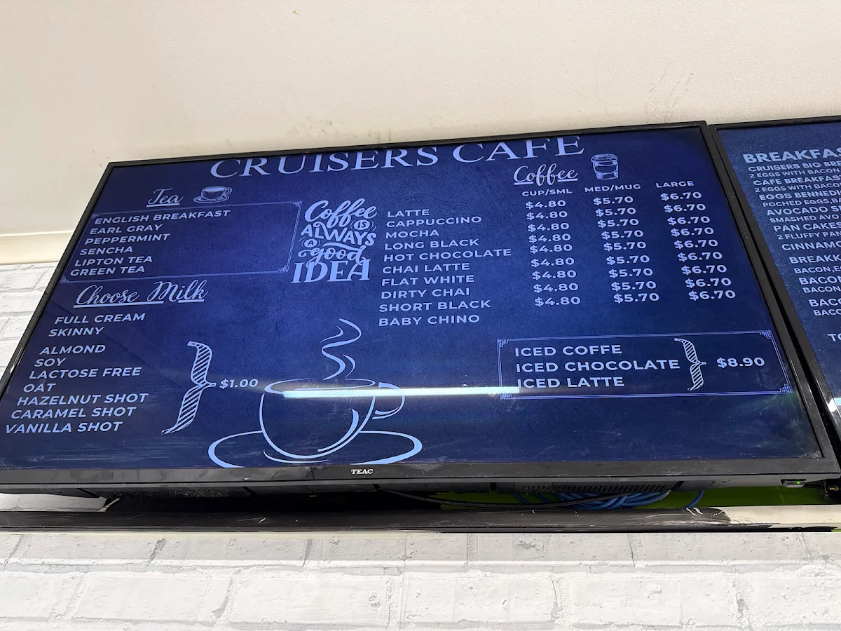 Menu, Cruisers Hub