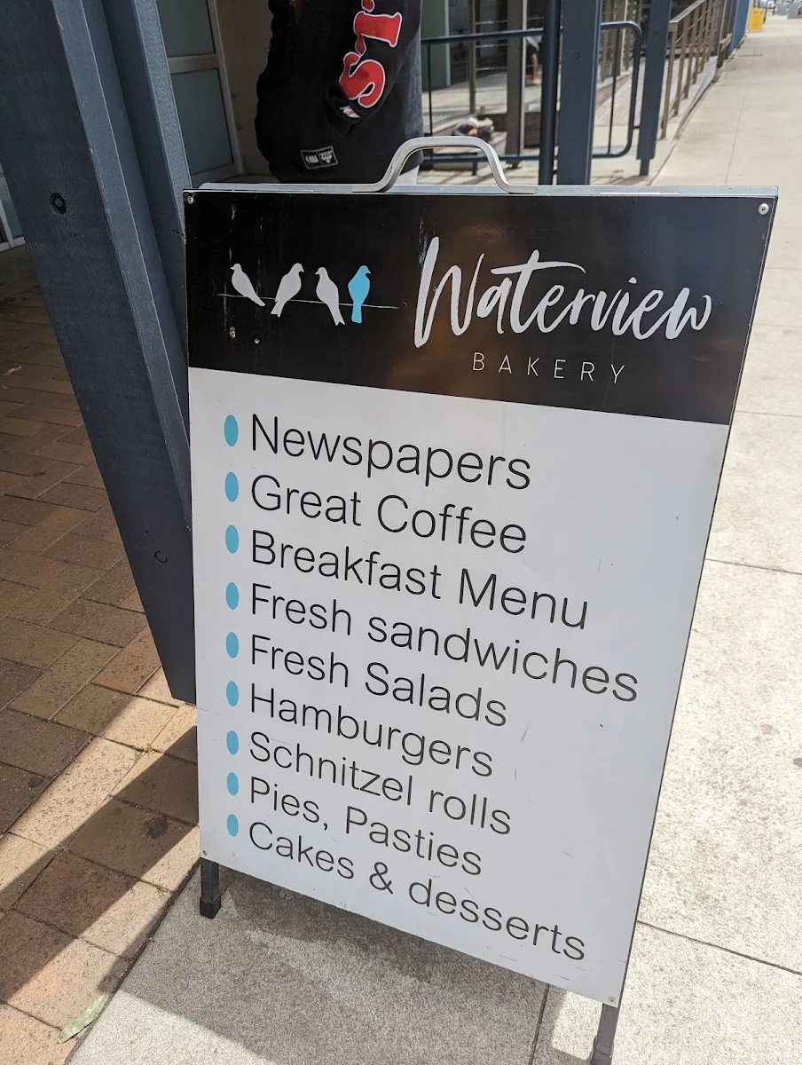 Menu, Waterview Bakery