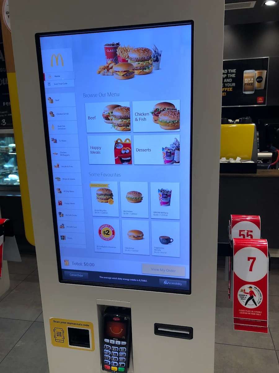 Menu, McDonald's Stuart Park