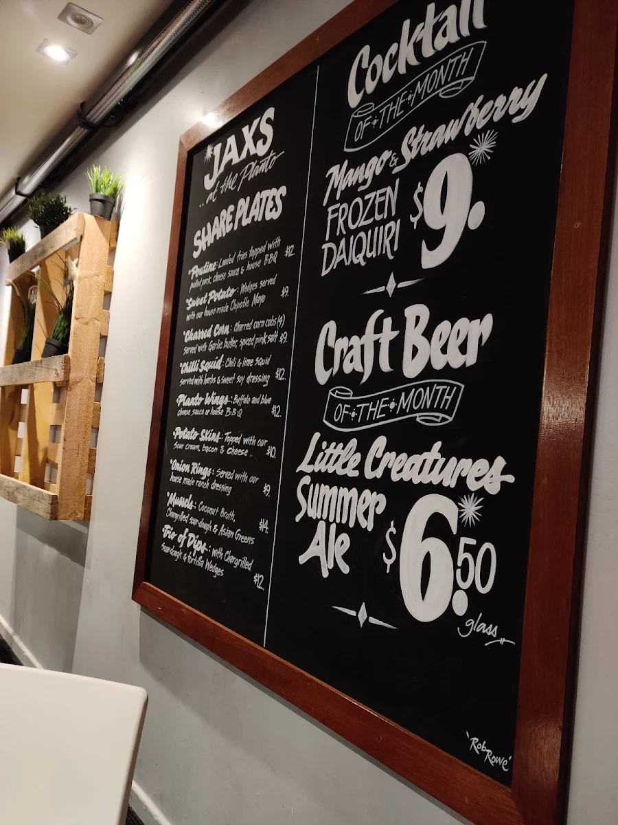 Menu, Plantation Hotel