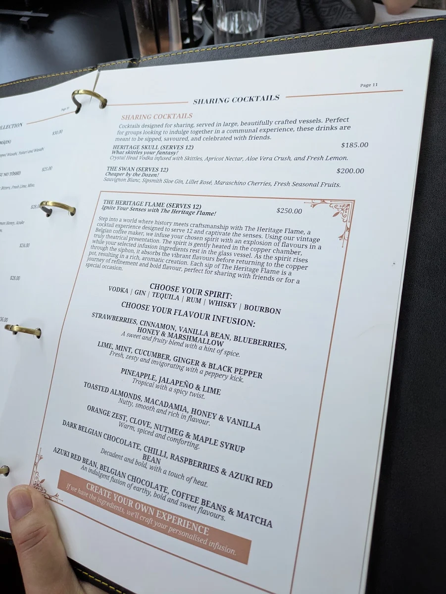 Menu, ORIBU オリーブ