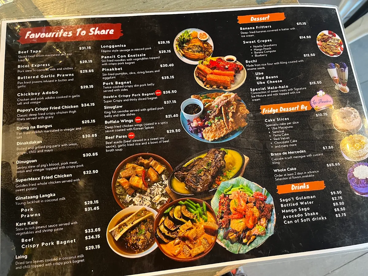 Menu, Enelssie Café Main Location BURNSIDE