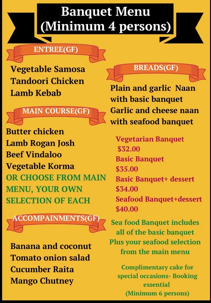 Menu, 2 Brothers Indian Restaurant