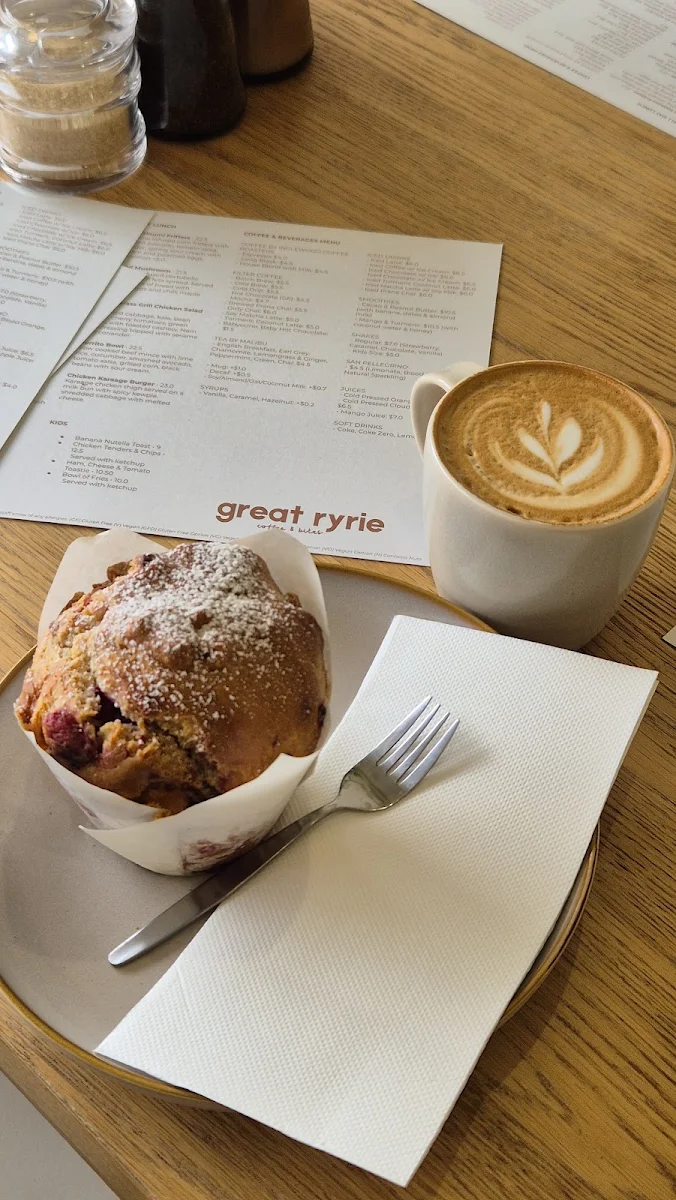 Menu, Great Ryrie Cafe'