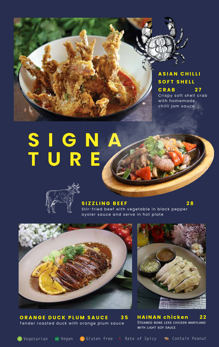 Menu, Pochana Brisbane