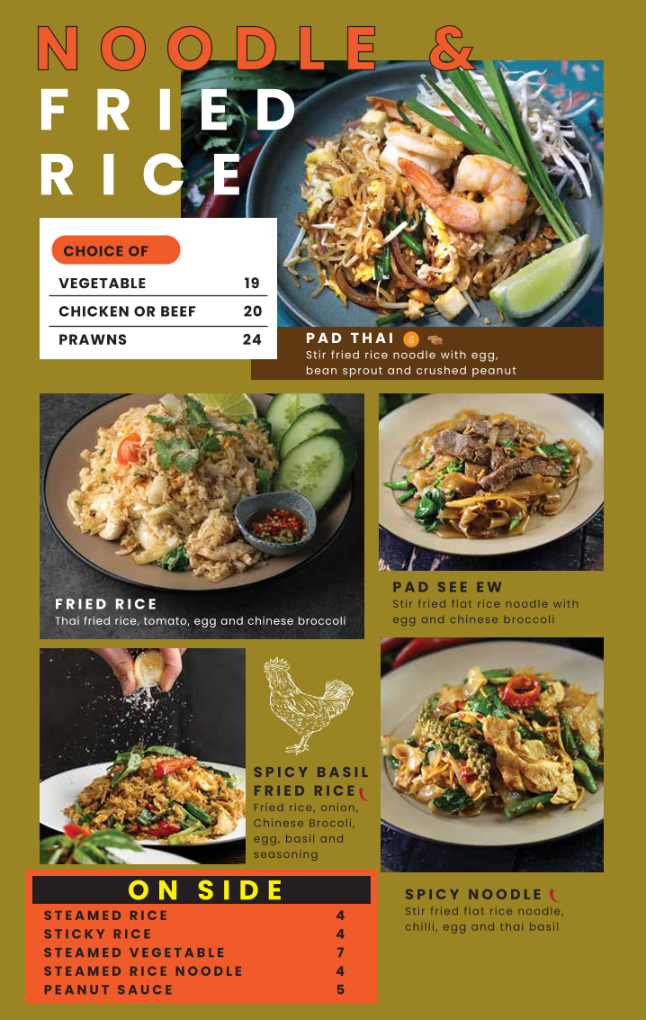 Menu, Pochana Brisbane