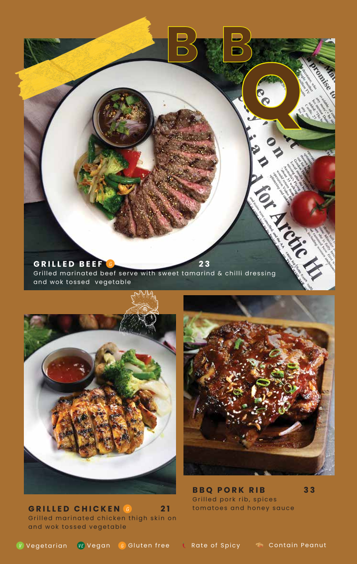 Menu, Pochana Brisbane