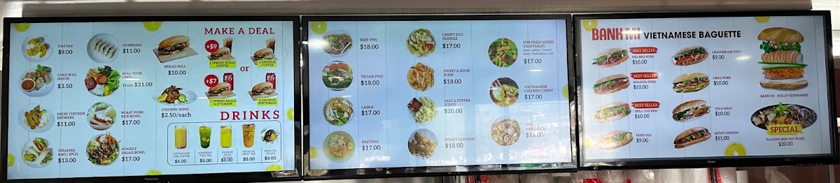 Menu, 5 Roll House_Vietnamese food_Northgate