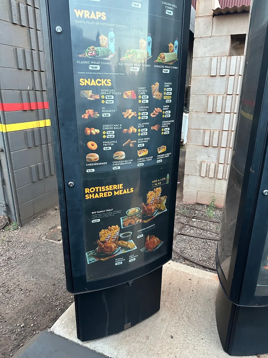 Menu, Chicken Treat Port Hedland