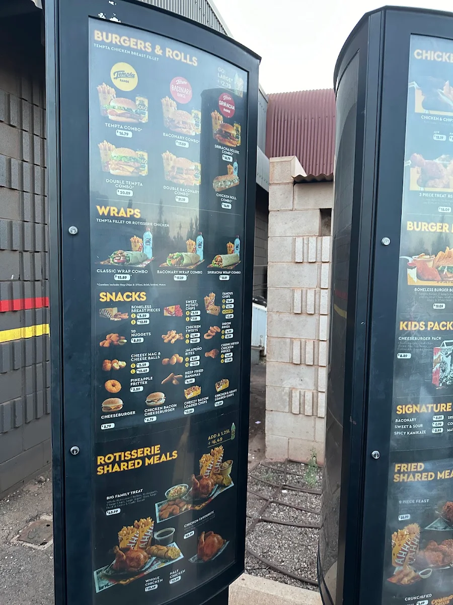 Menu, Chicken Treat Port Hedland