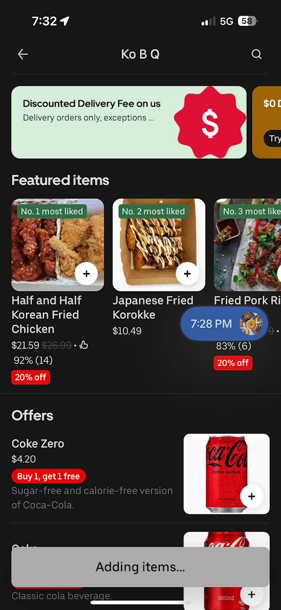 Menu, KoBQ