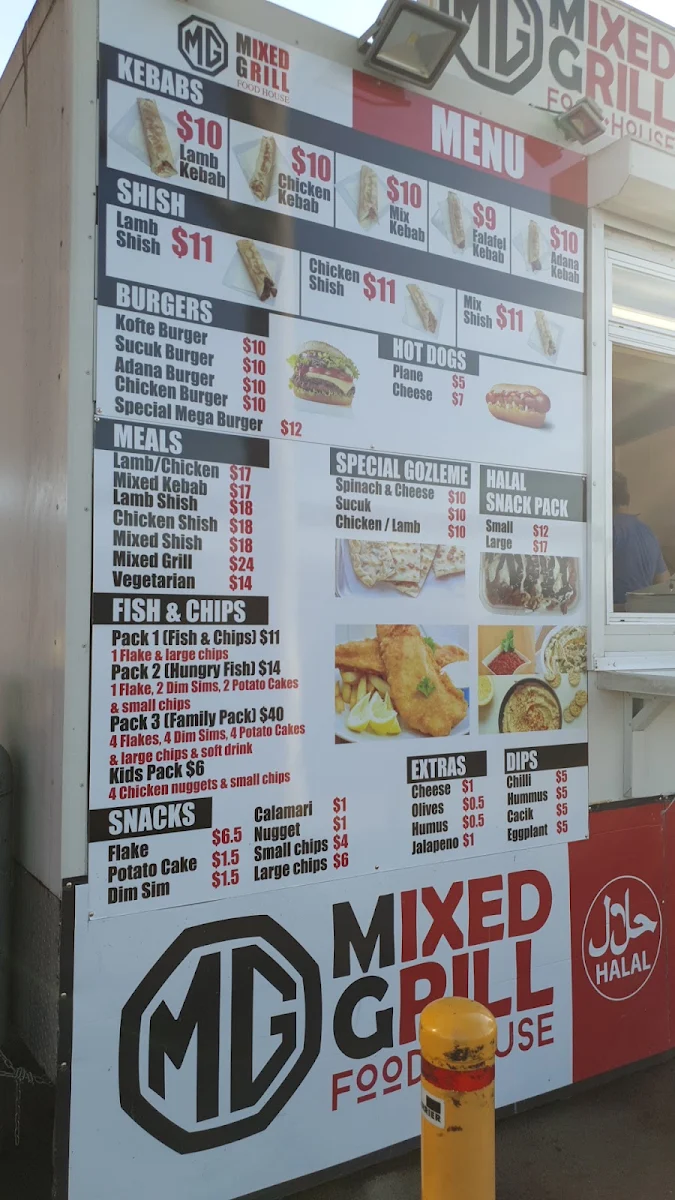 Menu, Mixed Grill Food House