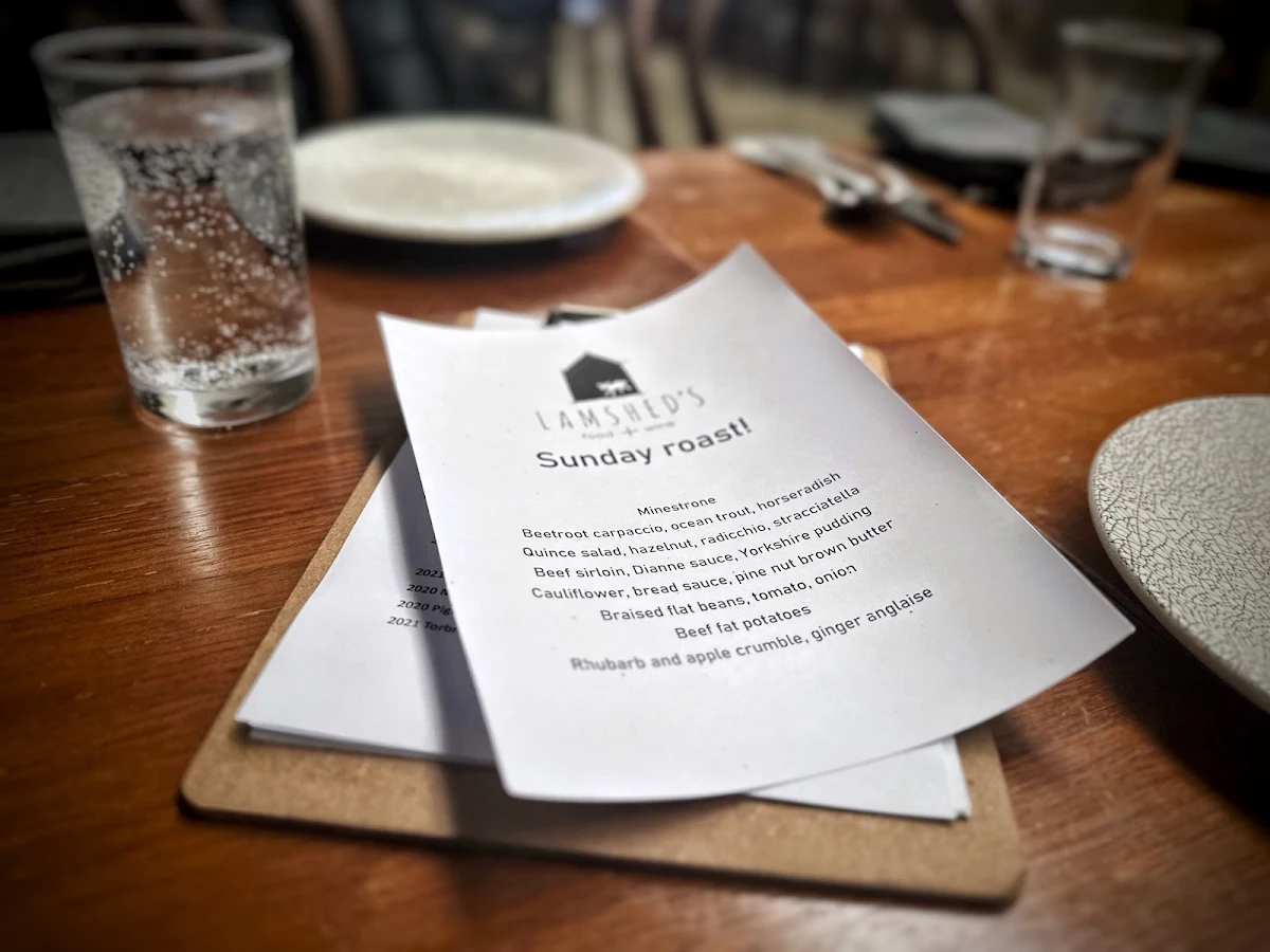 Menu, Lamshed's