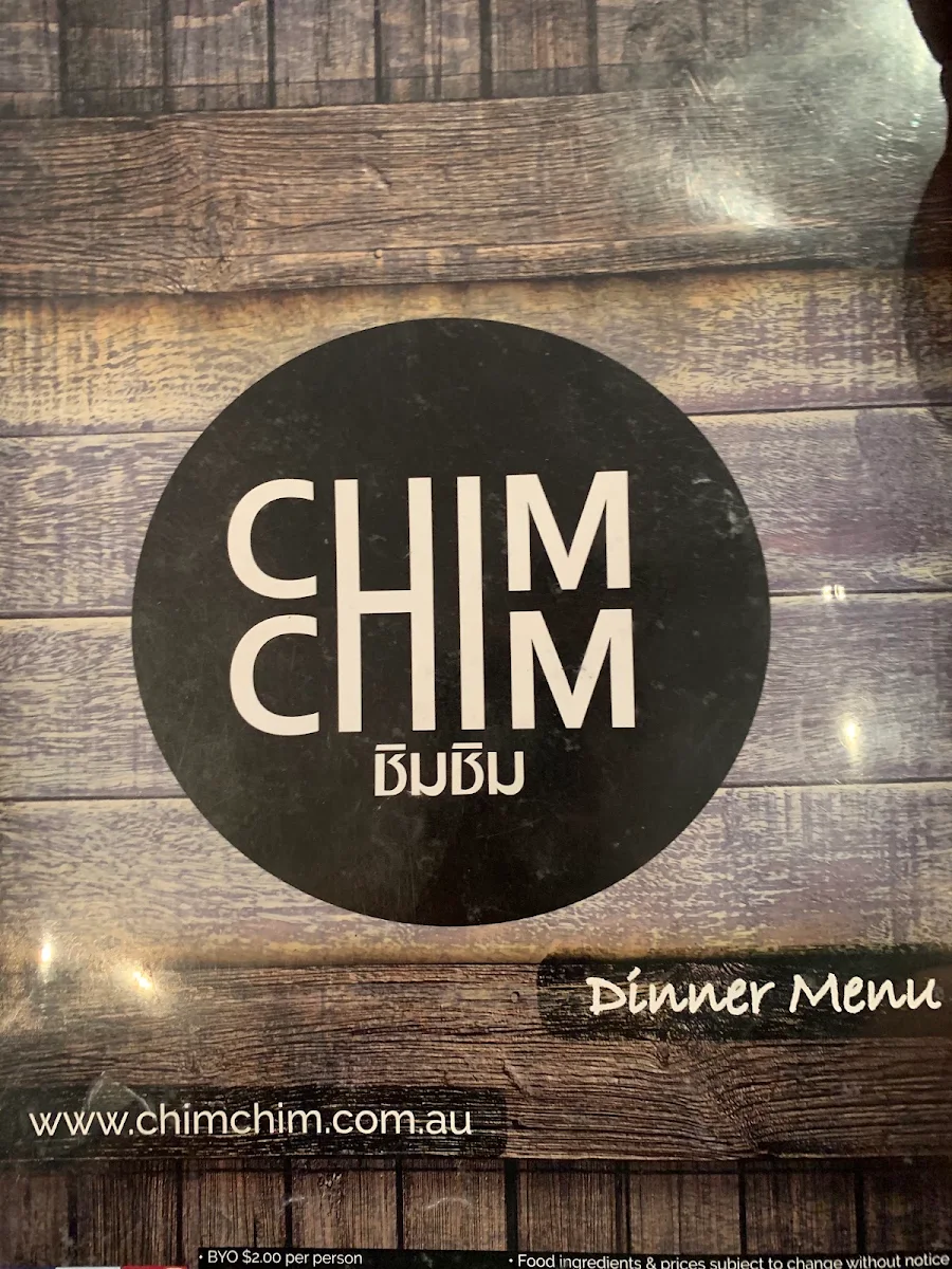 Menu, Chim Chim Randwick