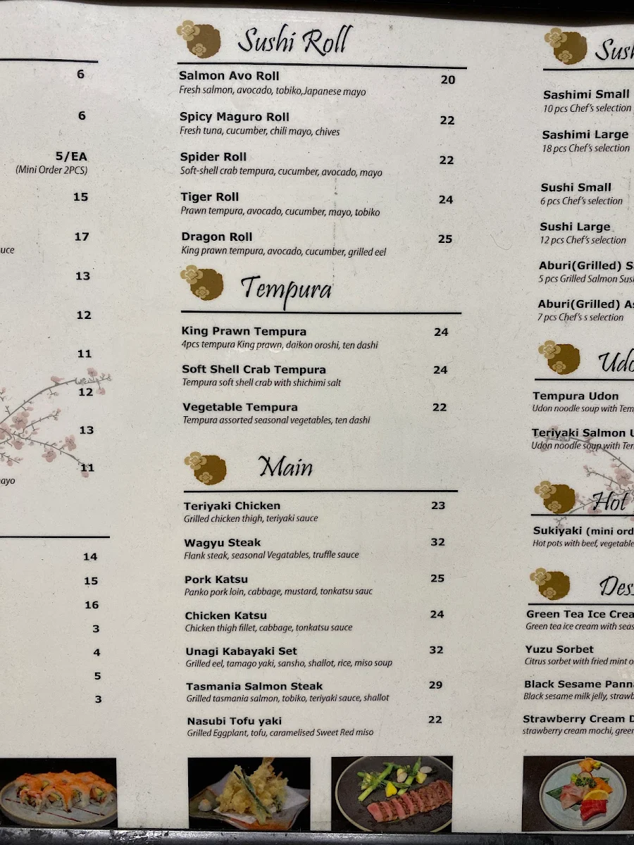 Menu, Nazimi Japanese Restaurant & Cafe