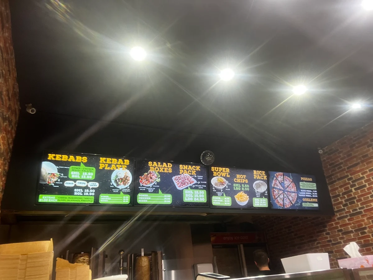 Menu, Mr Deno Kebab & Pizza
