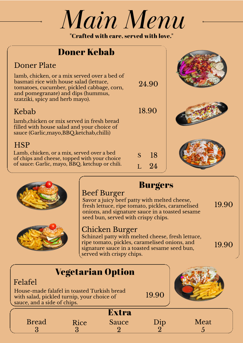 Menu, TWILIGHT CITY