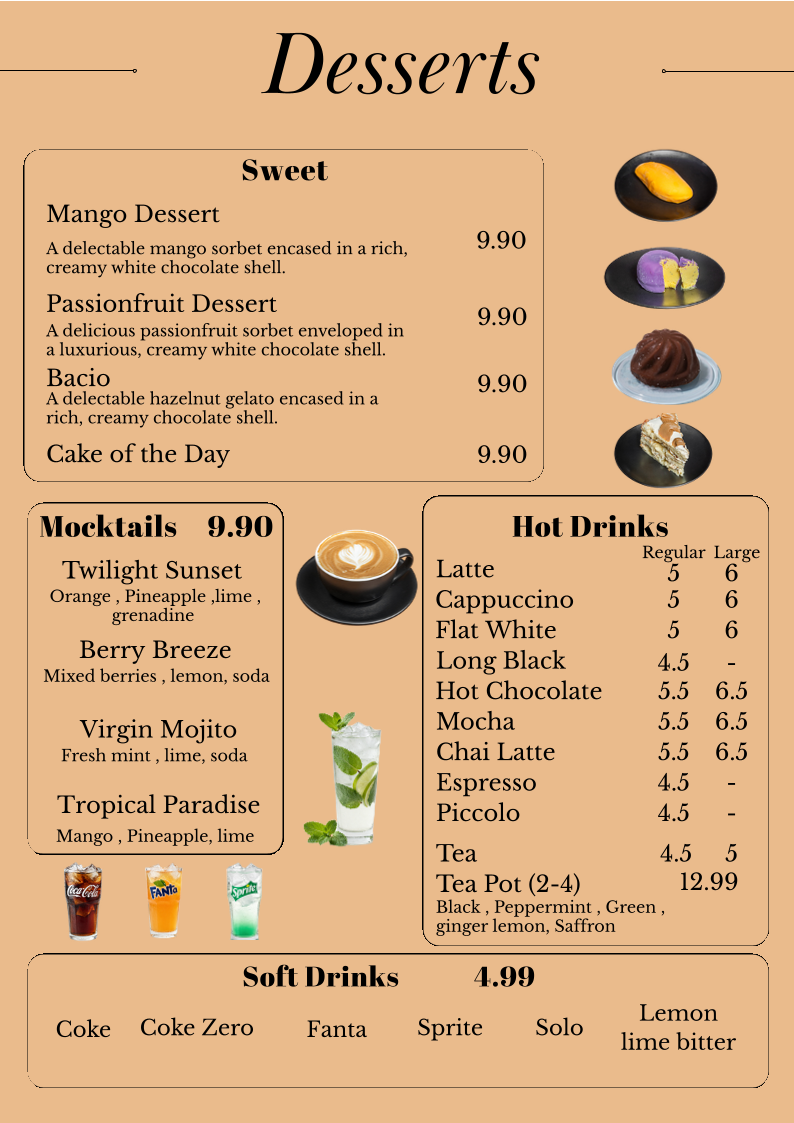 Menu, TWILIGHT CITY