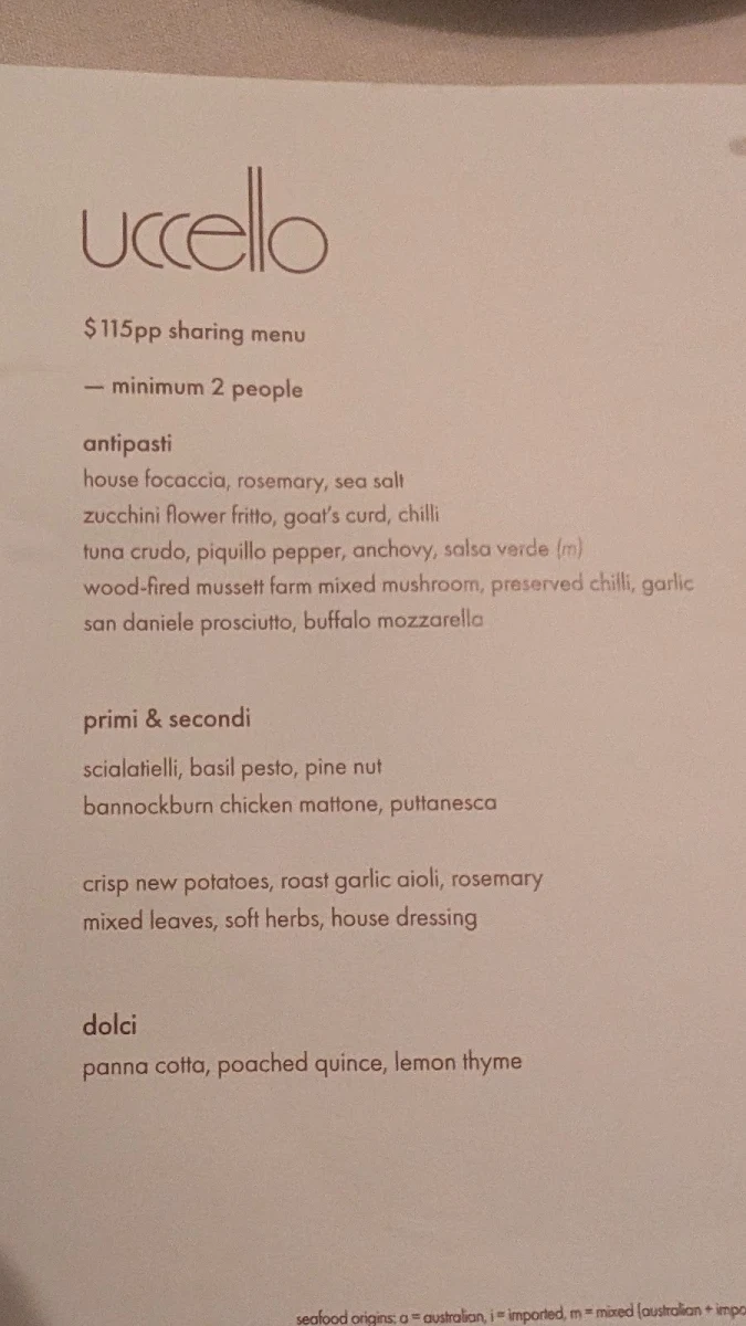 Menu, uccello