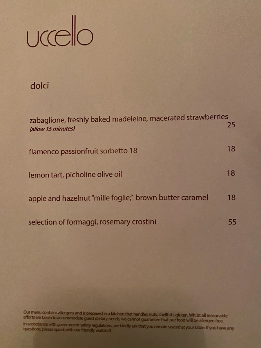 Menu, uccello