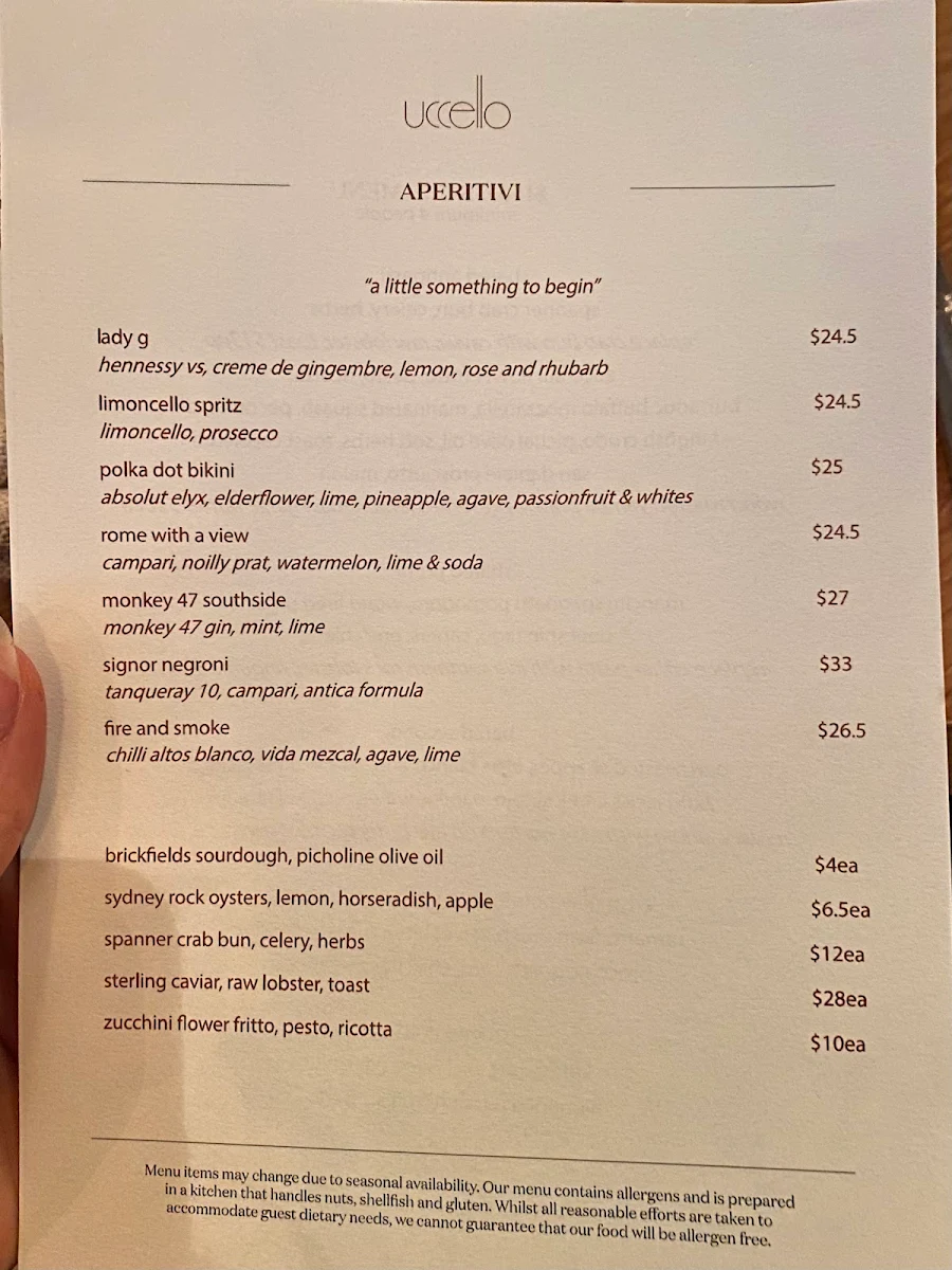 Menu, uccello