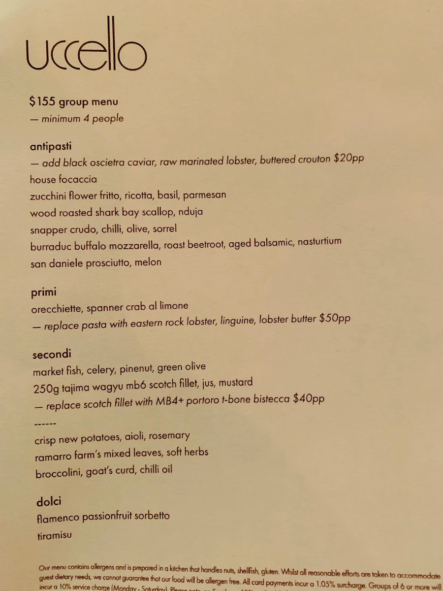 Menu, uccello