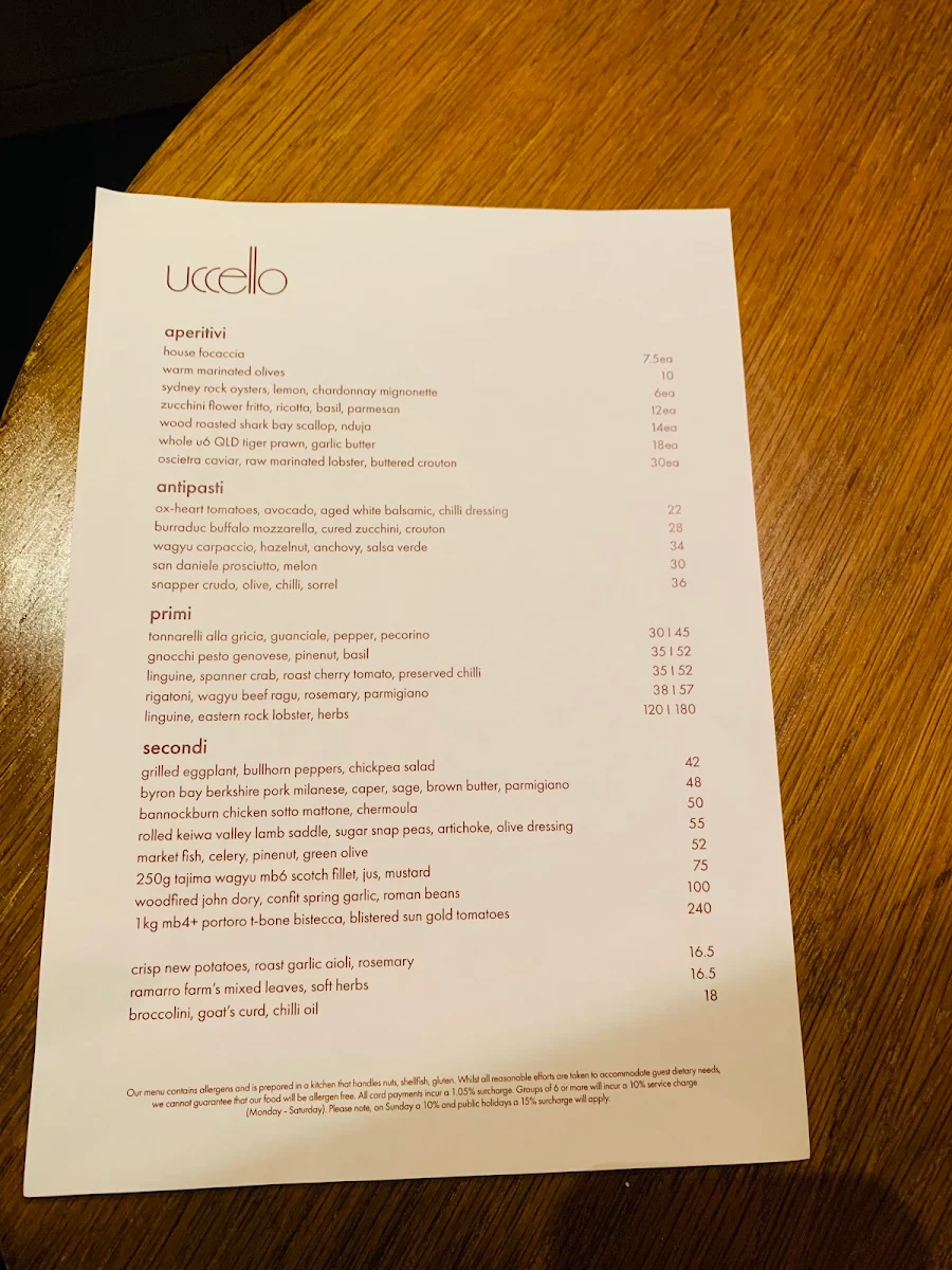 Menu, uccello