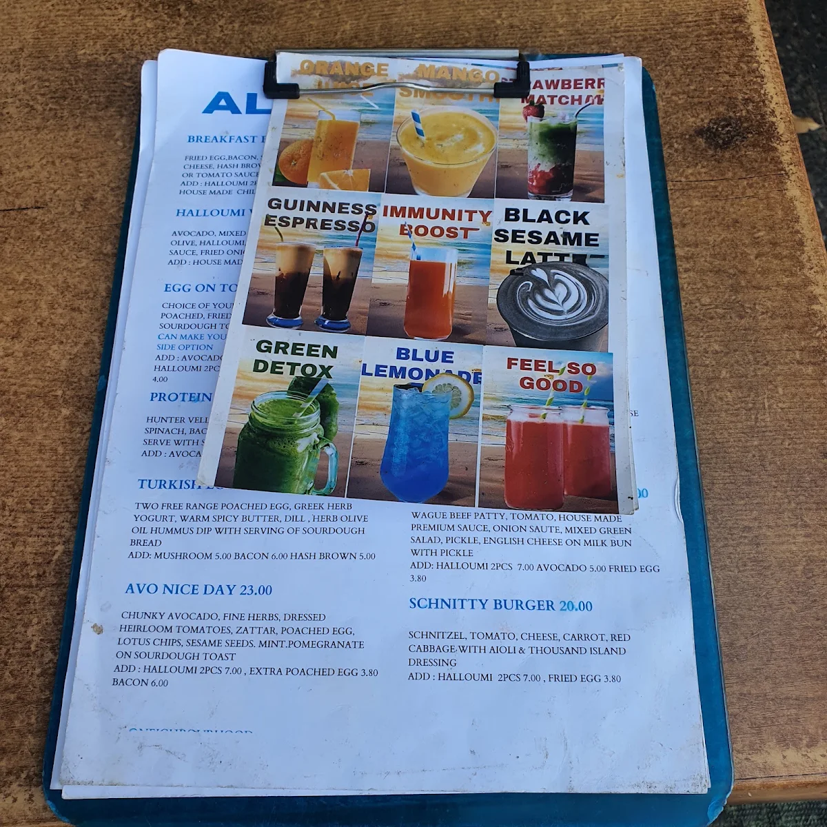 Menu, Neighbourhood
