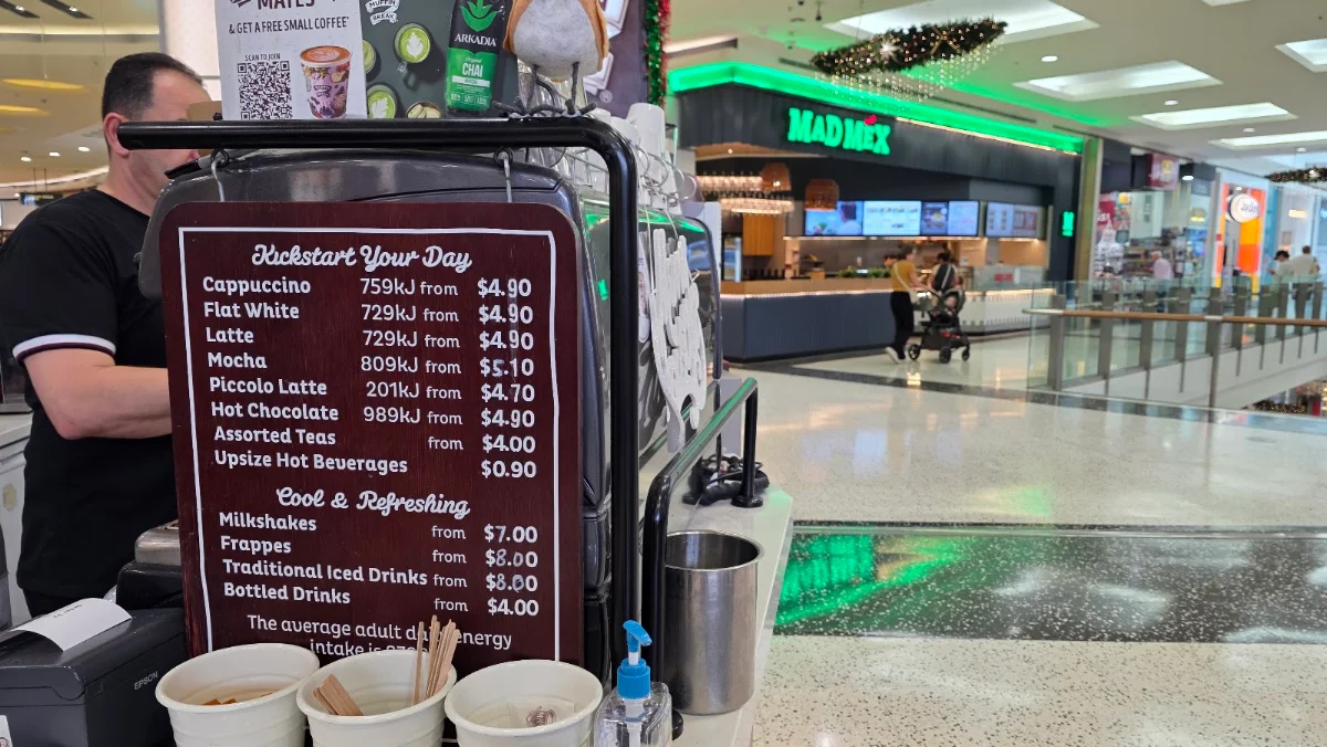 Menu, Muffin Break Hornsby