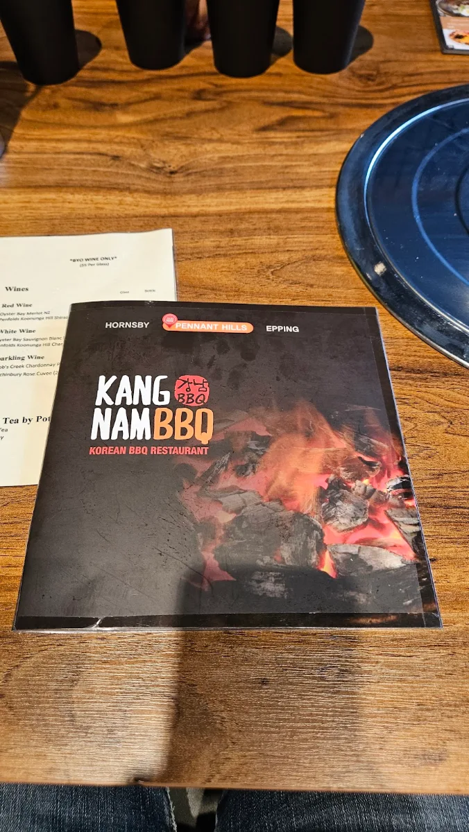 Menu, Kangnam BBQ Pennant Hills