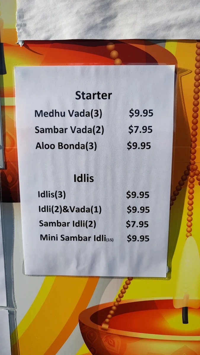 Menu, Tiffin Corner