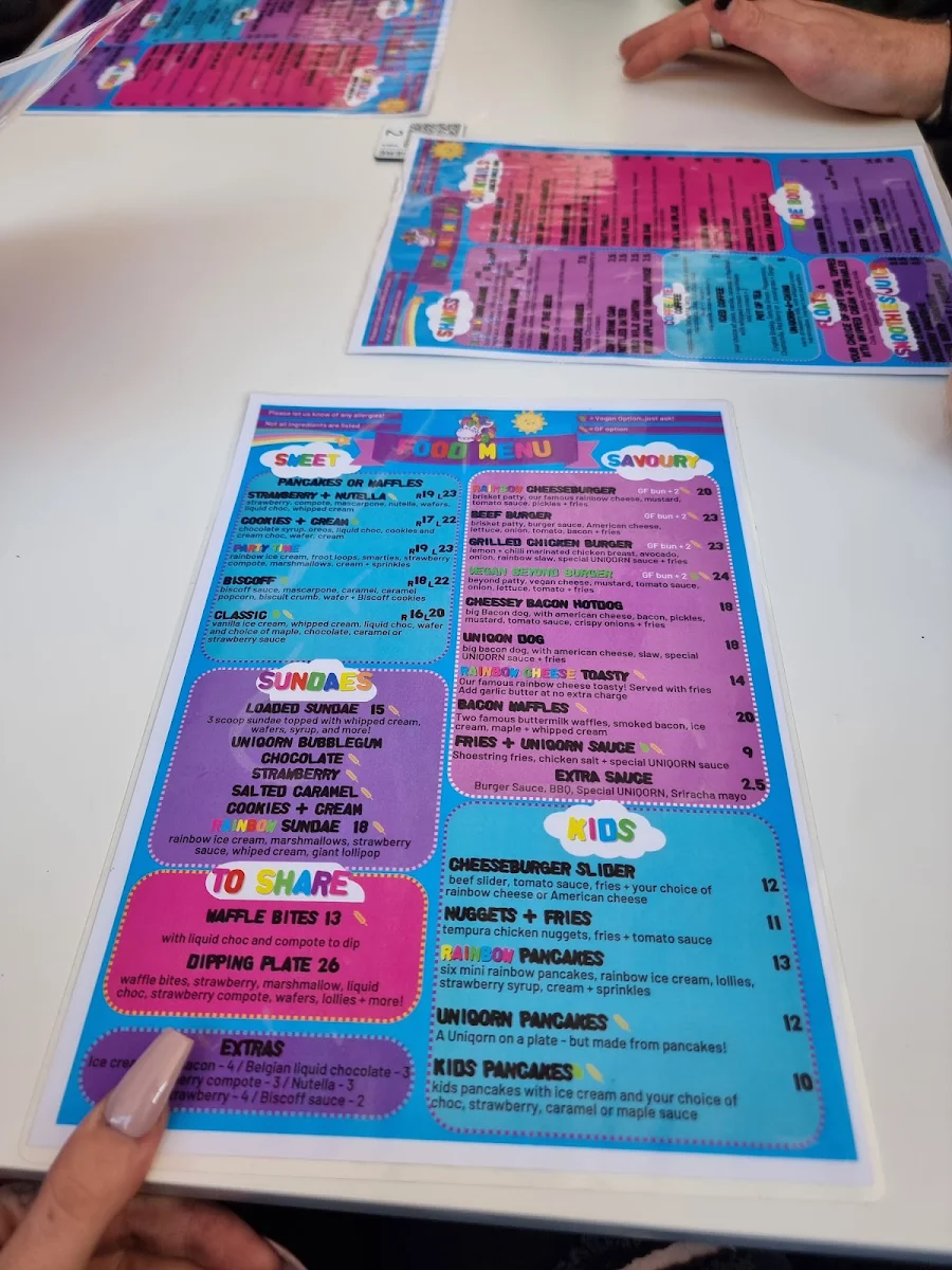 Menu, Uniqorn Eats