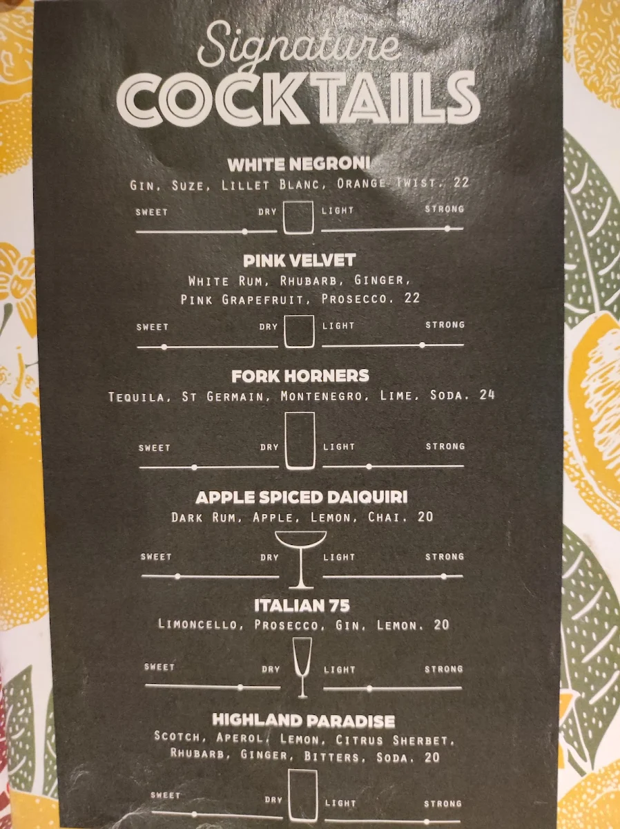 Menu, La Moka