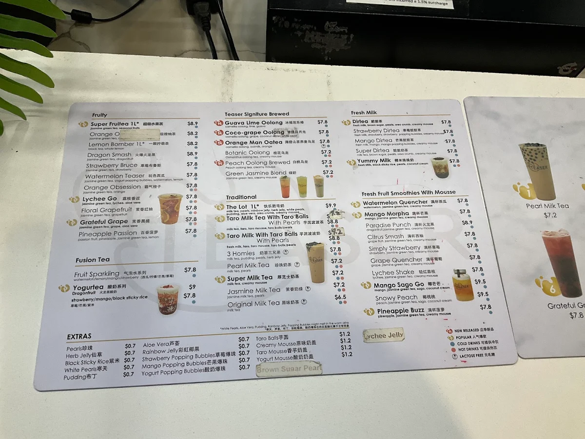 Menu, Teaser - Preston