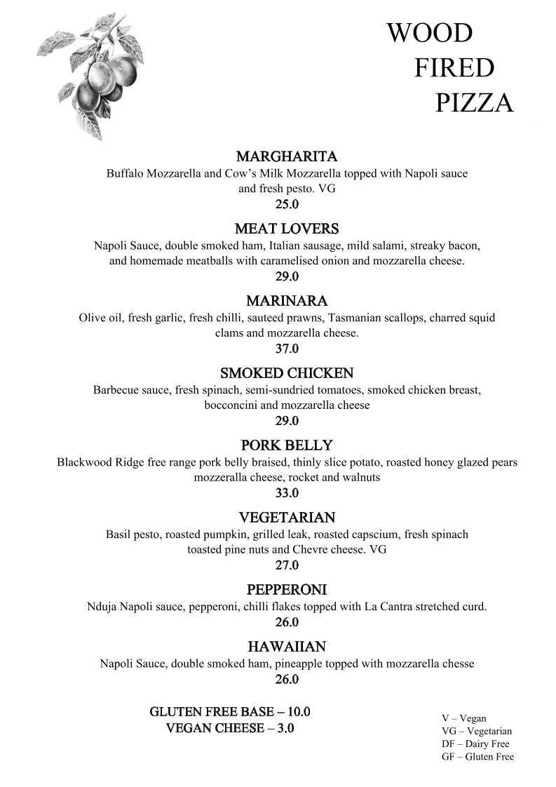 Menu, Applebys Mediterraneo Bar & Grill