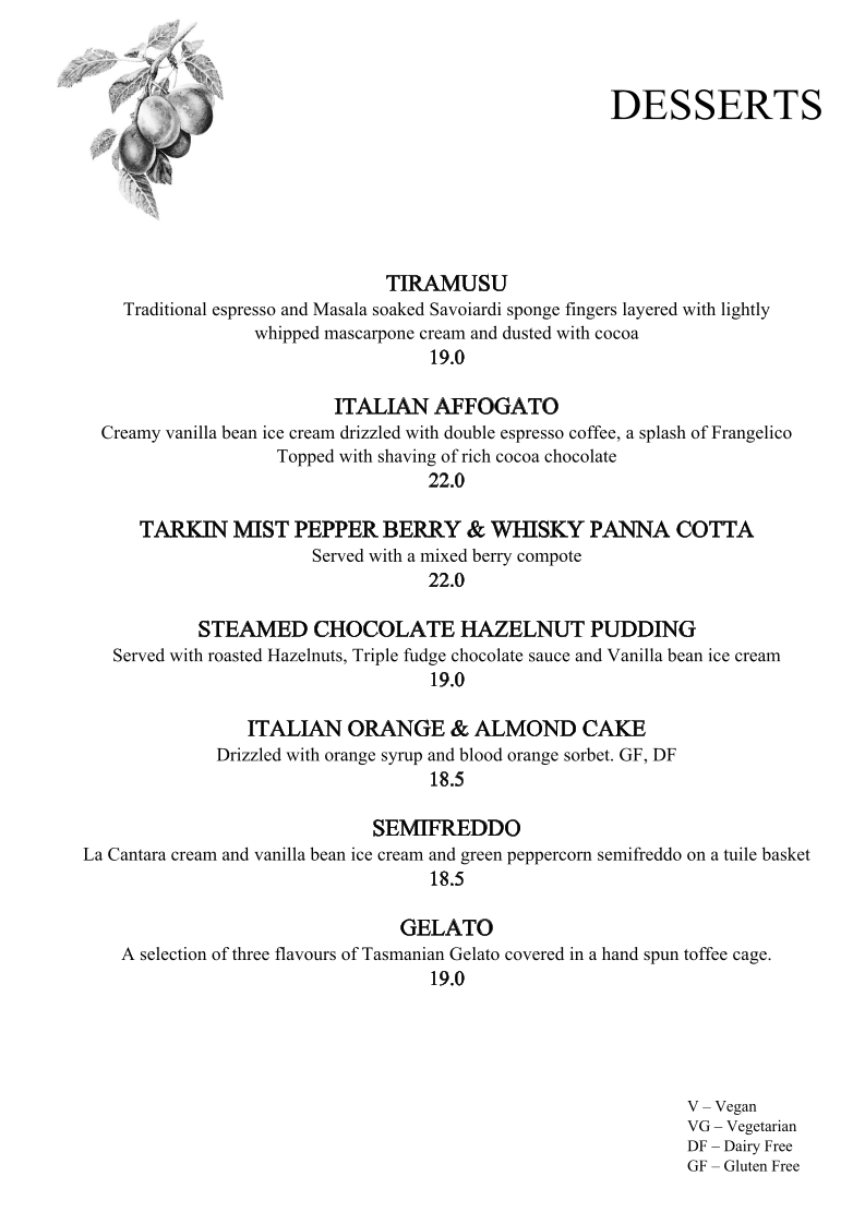 Menu, Applebys Mediterraneo Bar & Grill