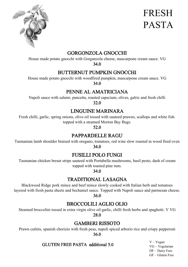 Menu, Applebys Mediterraneo Bar & Grill
