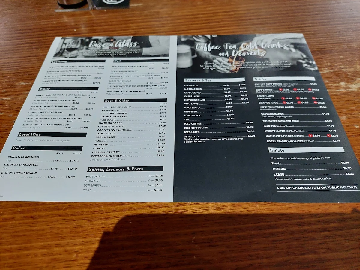 Menu, Fasta Pasta