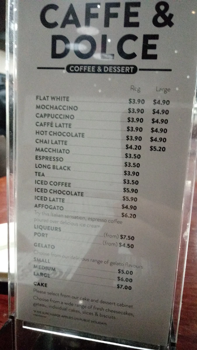 Menu, Fasta Pasta