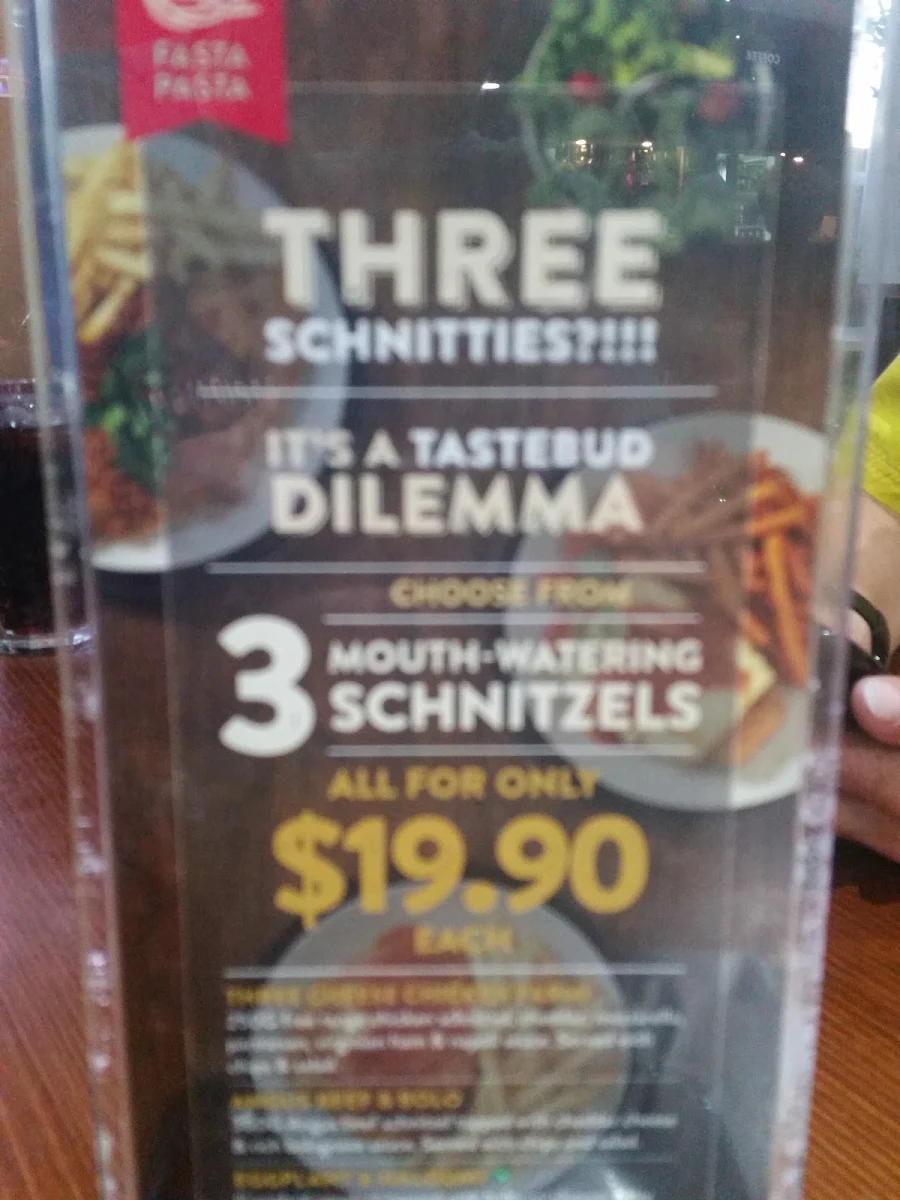 Menu, Fasta Pasta