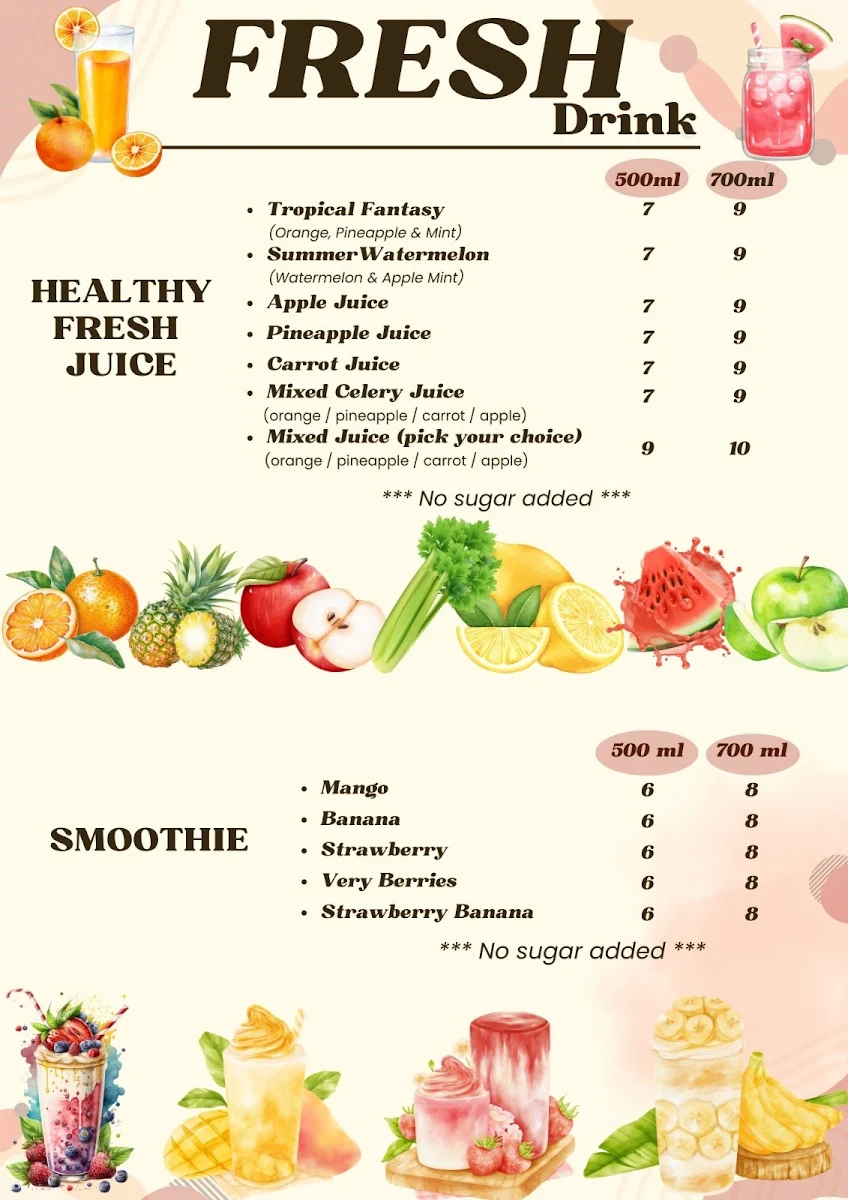 Menu, LITTLE BANGKOK BISTRO